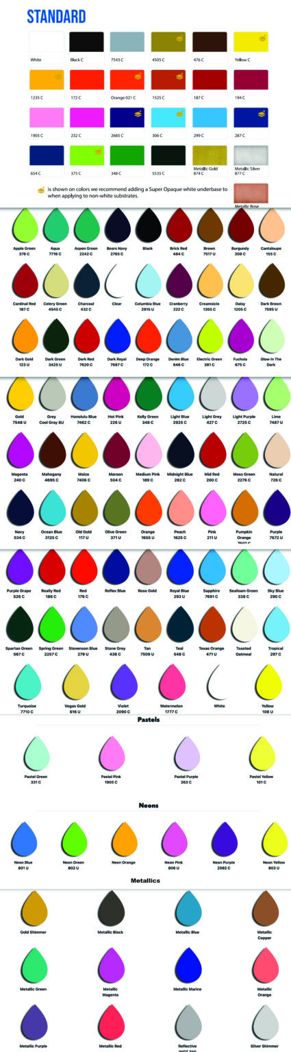 Color Chart - Home Team Apparel